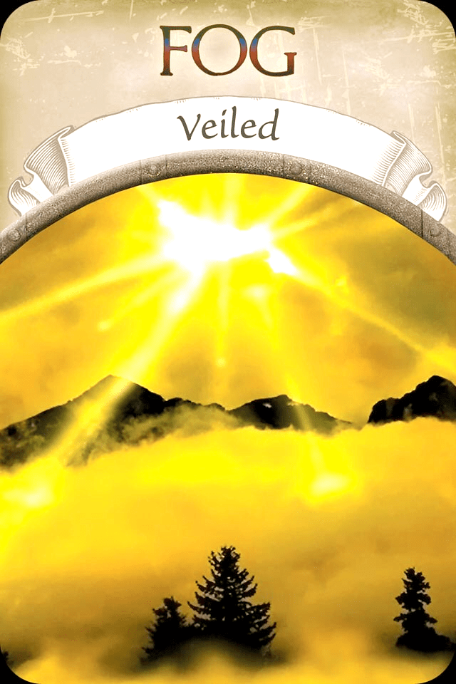 Fog ~ Veiled, From The Earth Magic Oracle Card deck, by Stephen D Farmer