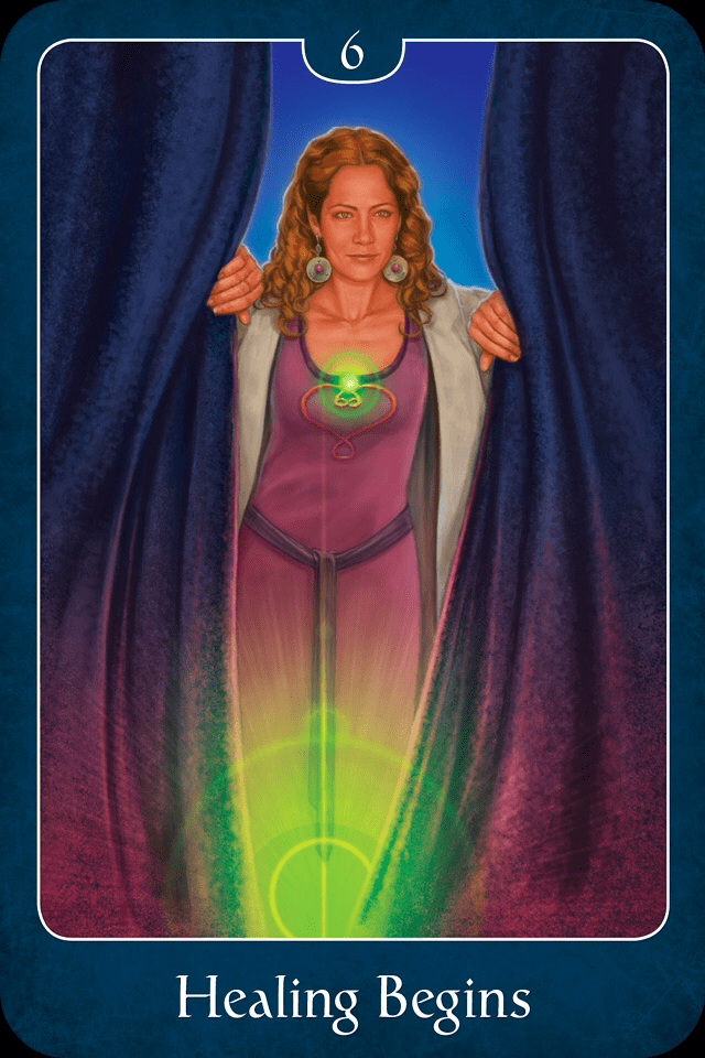 Healing Begins, from the Psychic Tarot For The Heart Oracle Card deck, by John Holland