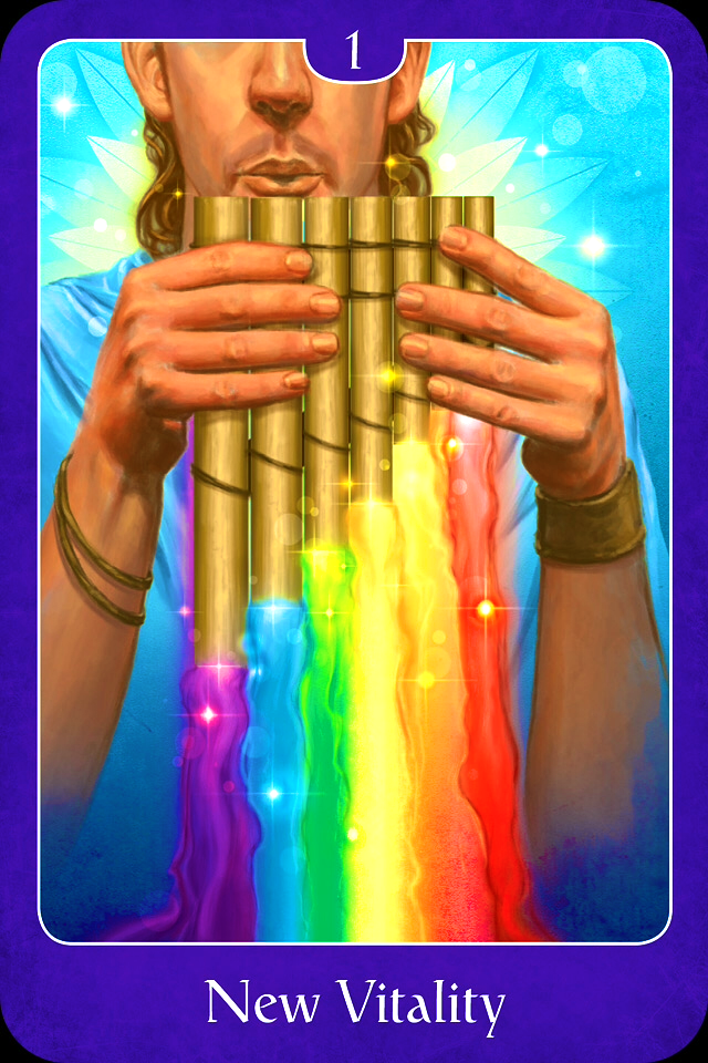 New Vitality, from the Psychic Tarot For The Heart Oracle Card deck, by John Holland 