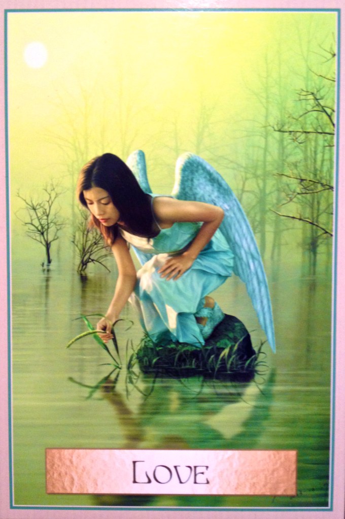Love, from the Wisdom Of The Golden Path Oracle Card deck, by Toni Carmine Salerno