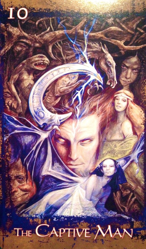 The Captive Man, from the Heart Of Faery Oracle Card deck, by Brian and Wendy Froud