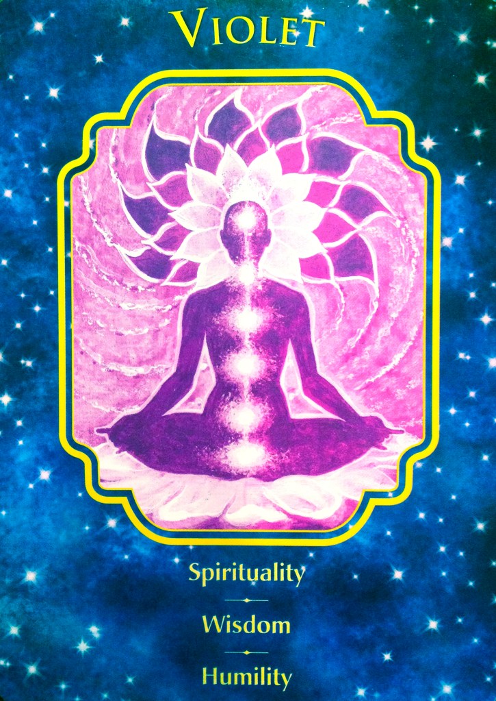 Violet, from the Angel Dreams Oracle Card deck, by Doreen Virtue Ph.D and Melissa Virtue 