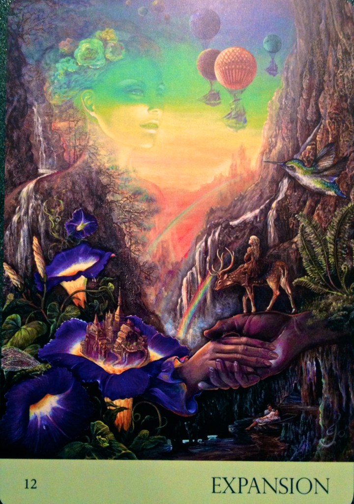 Expansion, from the Nature's Whispers Oracle Card deck, by Angela Hartfield and Josephine Wall