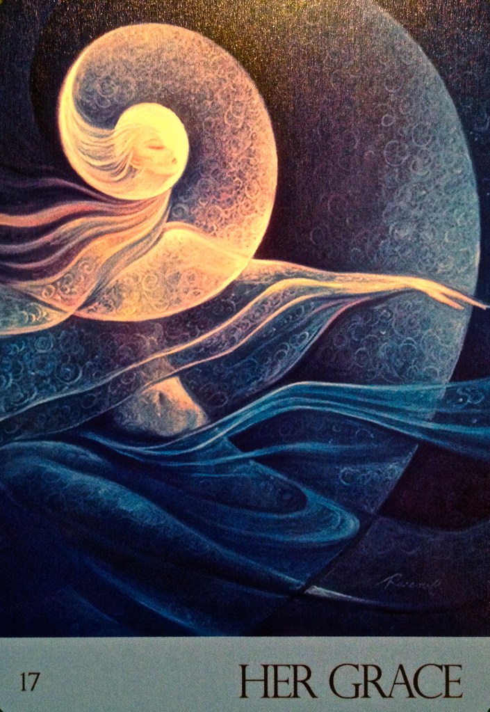 Her Grace, from the Journey Of Love Oracle Card deck, by Alana Fairchild, Rassouli and Richard Cohn