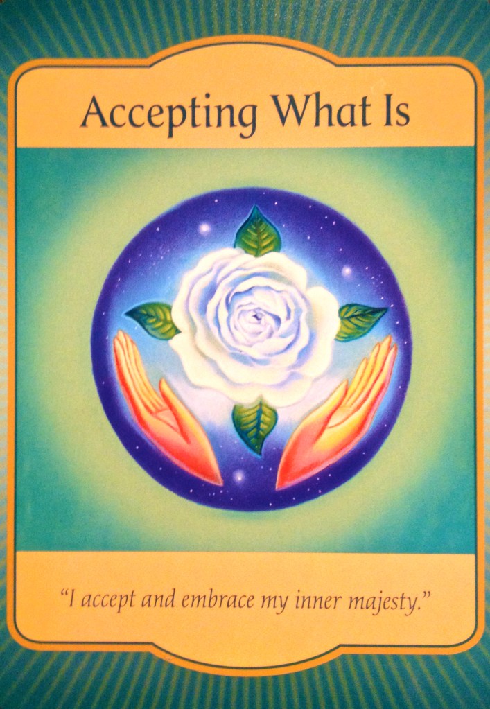 Accepting What Is, from the Gateway Oracle Card deck, by Denise Linn 