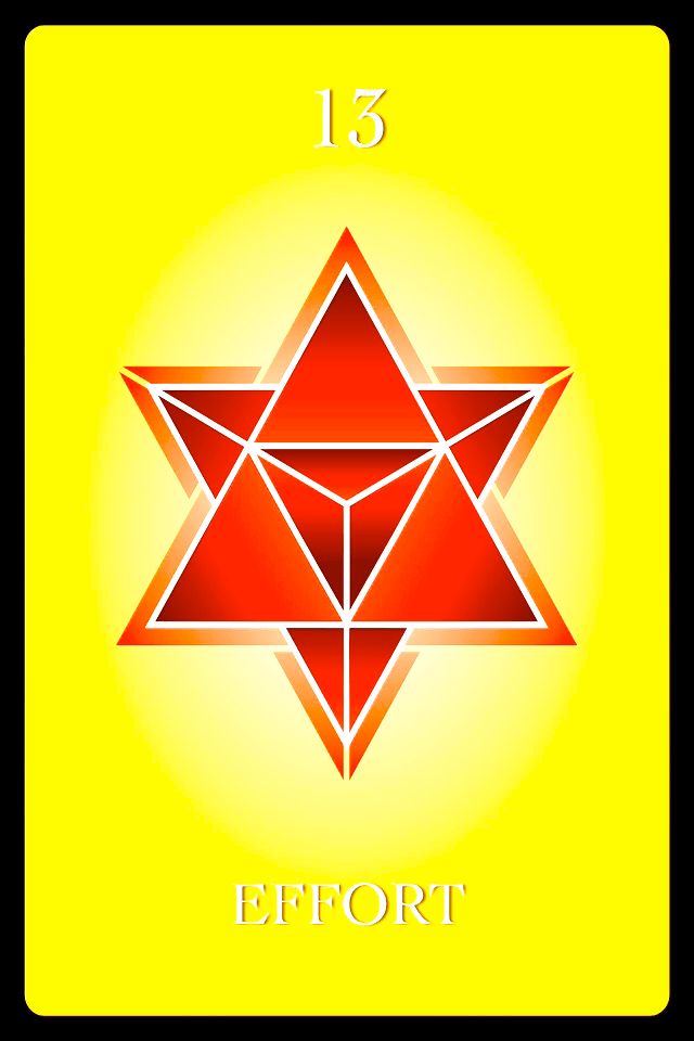 Effort, from the Numerology Guidance Oracle Card deck, by Michelle Buchanan