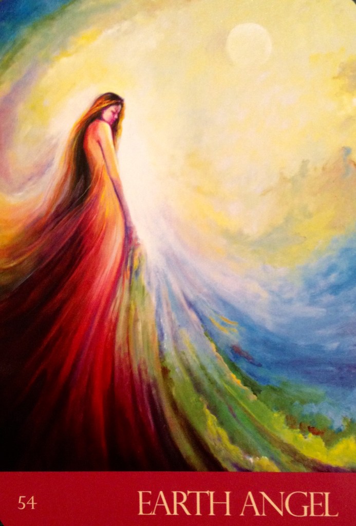 Earth Angel, from the Journey Of Love Oracle Card deck, by Alana Fairchild, Rassouli and Richard Cohn 