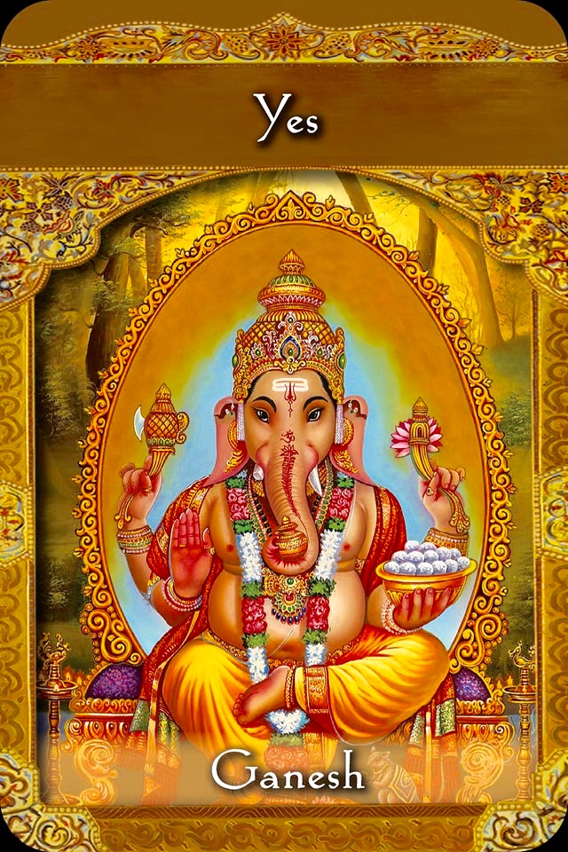 Ganesh ~ Yes, from the Ascended Masters Oracle Card deck, by Doreen Virtue, Ph.D