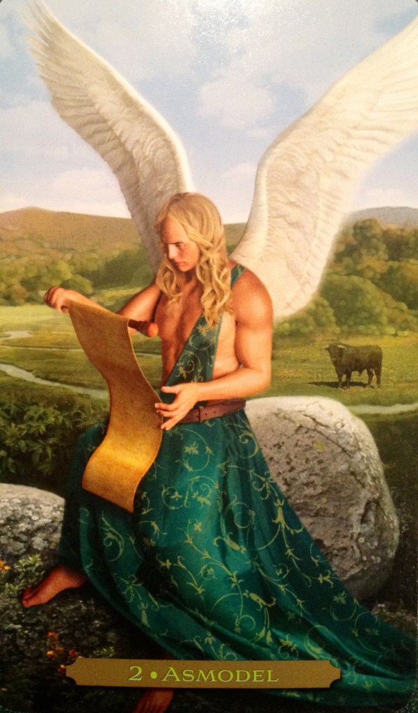 Angel Asmodel ~ Patience, from the Oracle Of The Angels by Richard Webster