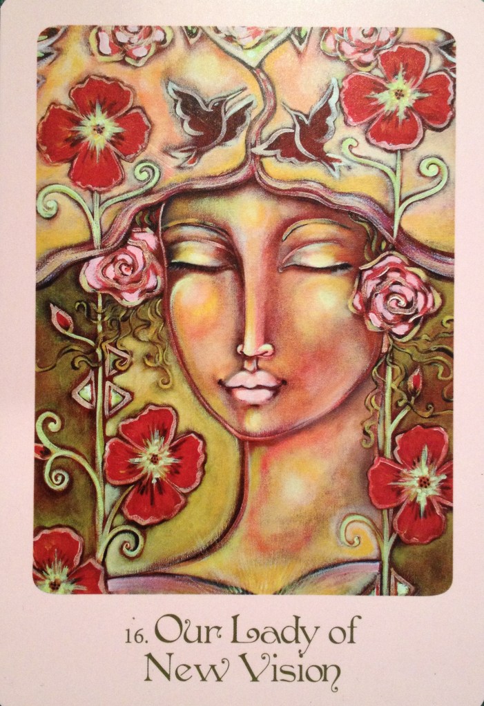Our Lady Of New Vision, from the Mother Mary Oracle Card deck, by Alana Fairchild and Shiloh Sophia McCloud