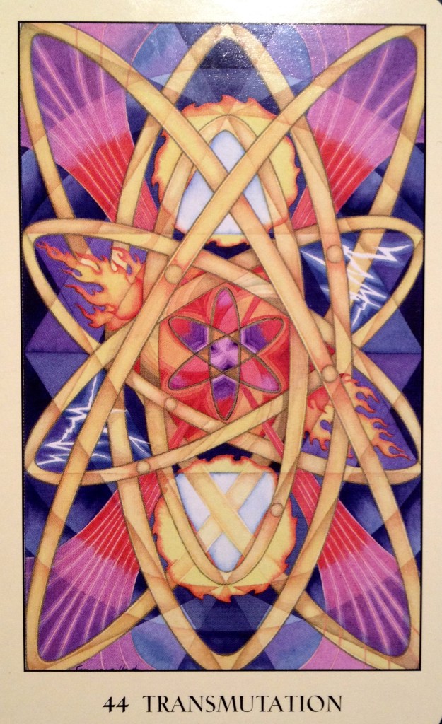 44 ~ Transmutation, from the Sacred Geometry Oracle Card deck, by Francene Hart