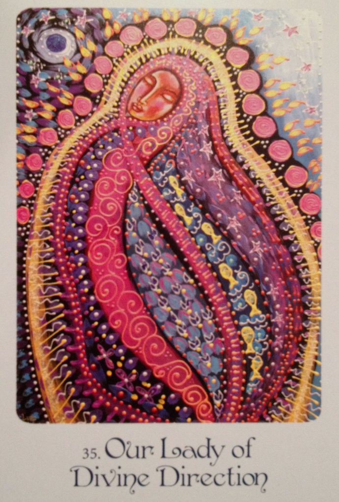 Our Lady Of Divine Direction, from the Mother Mary Oracle Card deck, by Alana Fairchild and Shiloh Sophia MCCloud