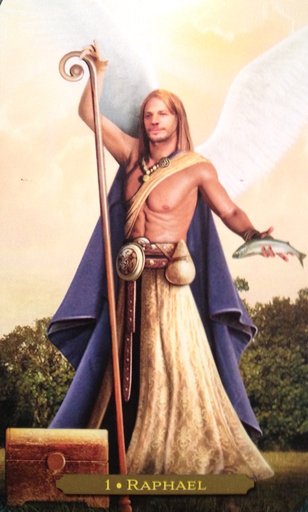 Raphael, from the Oracle Of The Angels Oracle Card deck, by Richard Webster