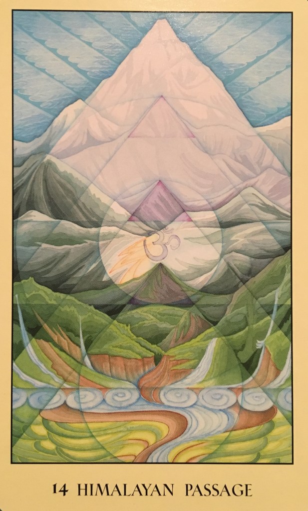 Himalayan Passage, from the Sacred Geometry Oracle Card deck, by Francene Hart