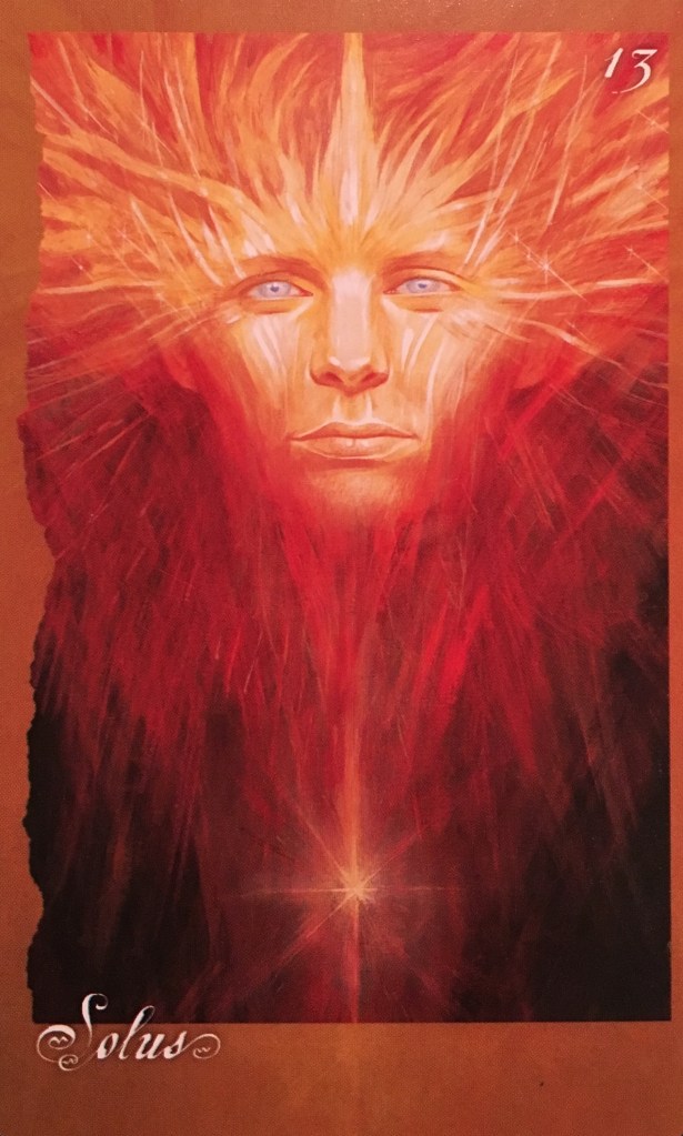 Solus, from the Faery Oracle Card deck, by Brian Froud and Jessica MacBeth 