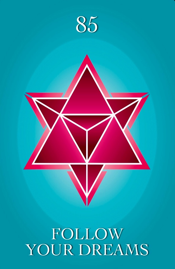 Follow Your Dreams, from the Numerology Guidance Oracle Card deck, by Michelle Buchanan