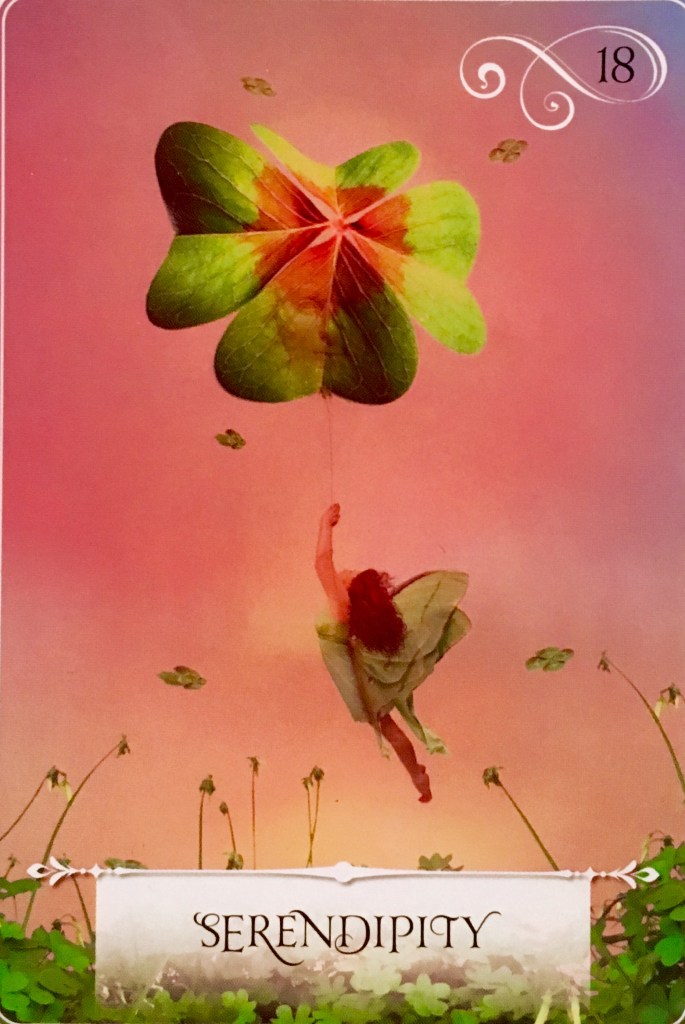 Serendipity, from the Wisdom Of The Oracle Card deck, by Colette Baron-Reid