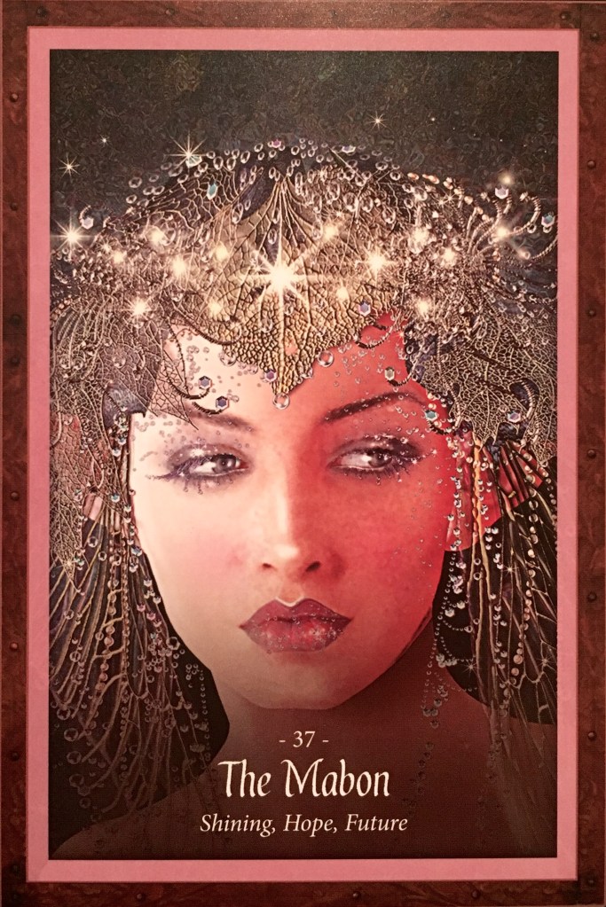 The Mabon, from the Faery Forest Oracle Card deck, by Lucy Cavendish, Artwork by Maxine Gadd