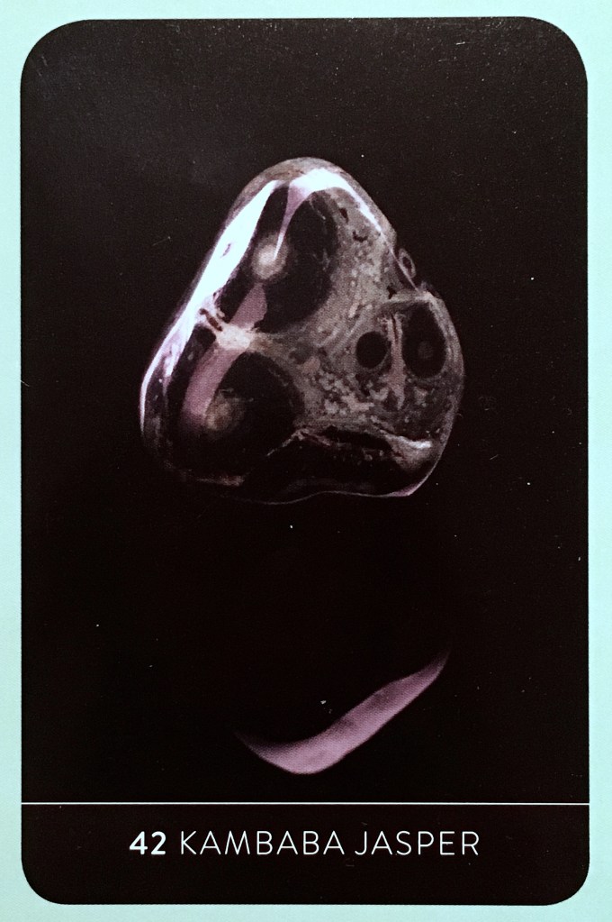Kambaba Jasper, from The New and Revised Crystal Healing Wisdom Healing Oracle, by Judy Hall