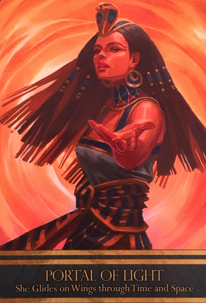 Portal Of Light, from the Isis Oracle Card deck, by Alana Fairchild, artwork by Jimmy Manton