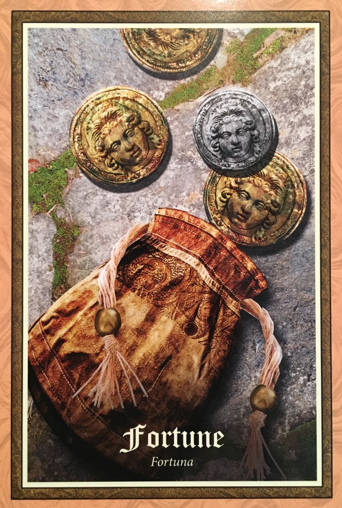 Fortune, from the Gospel Of Aradia Oracle Card deck, by Stacey Demarco, artwork by Jimmy Manton