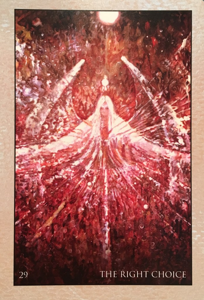 The Right Choice, from the Rumi Oracle, By Alana Fairchild, Artwork by Rassouli