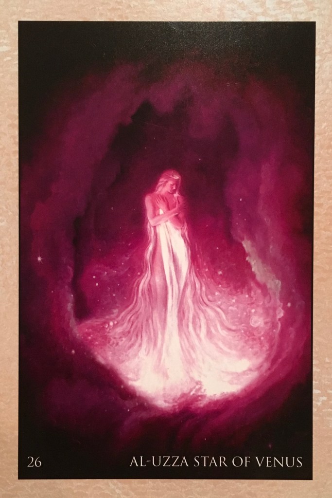 Al-Uzza Star Of Venus, from the RUMI Oracle Card deck, by Alana Fairchild, Artwork by Rassouli 