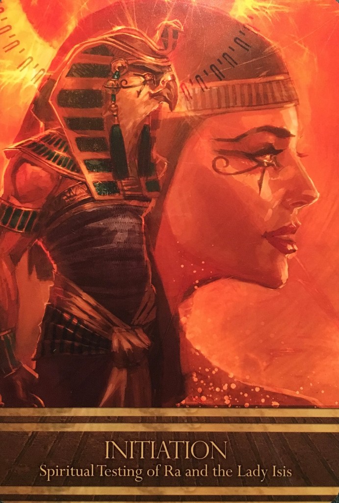 Initiation, from the Isis Oracle Card deck, by Alana Fairchild, Artwork by Jimmy Manton