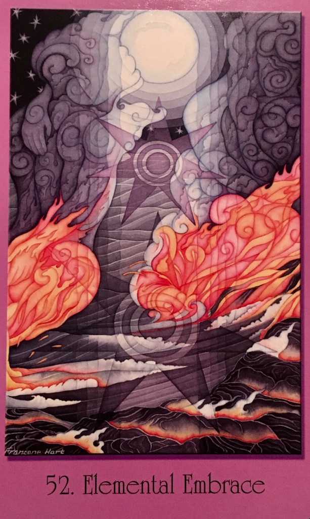 Elemental Embrace, from the Sacred Geometry Oracle Cards For The Visionary Path, by Francene Hart
