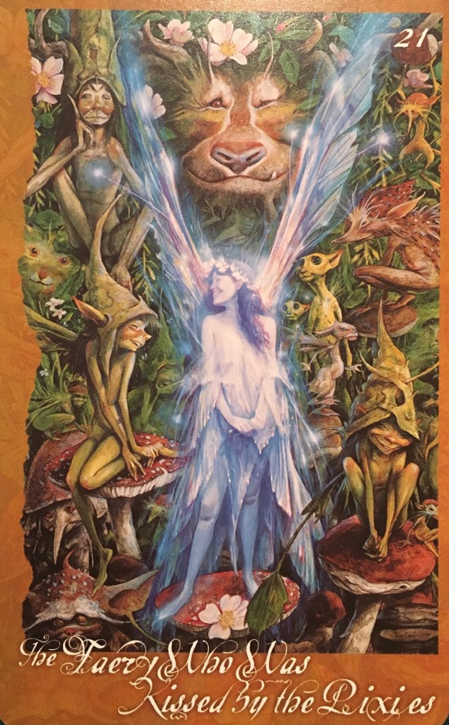 The Faery Who Was Kissed By The Pixies, from The Faeries' Oracle, by Brian Froud and Jessica MacBeth