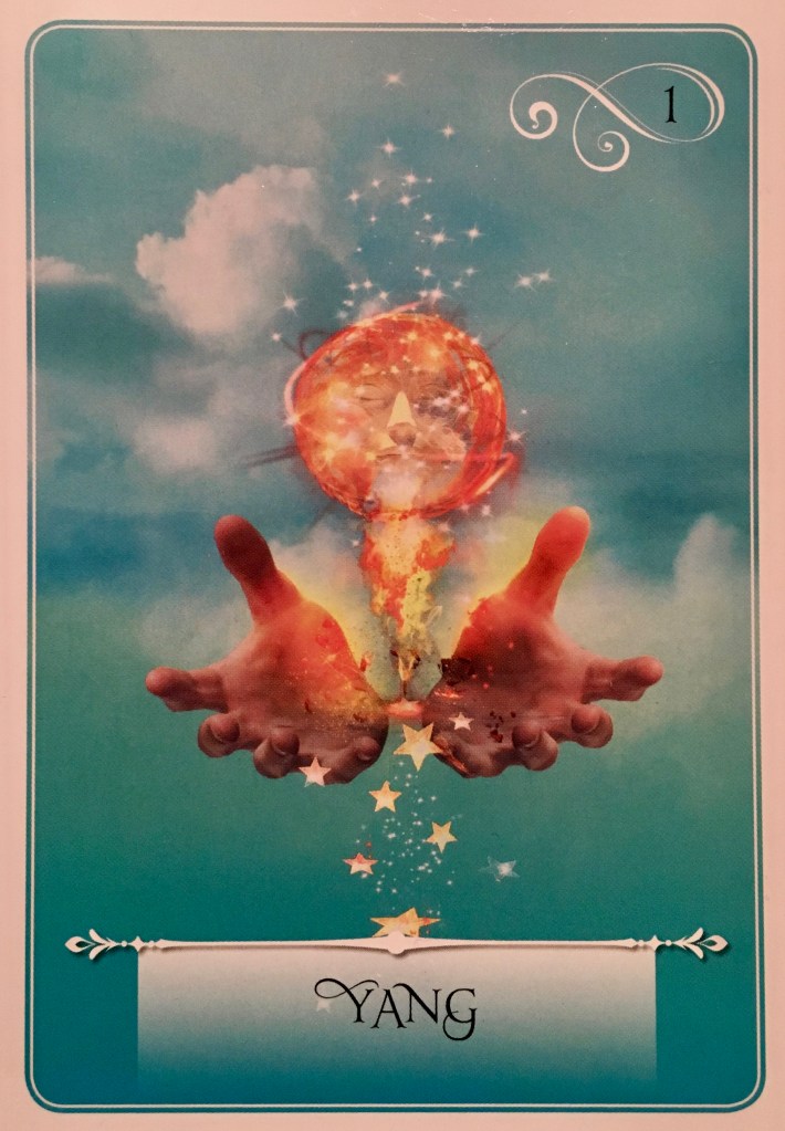Yang, from the Wisdom Of The Oracle Card deck, by Colette Baron-Reid, artwork by Jena DellaGrottaglia