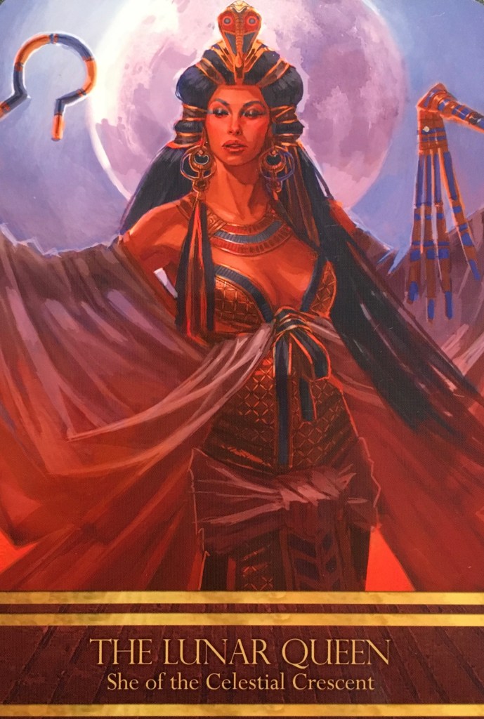 The Lunar Queen, from the Isis Oracle, by Alana Fairchild, artwork by Jimmy Manton